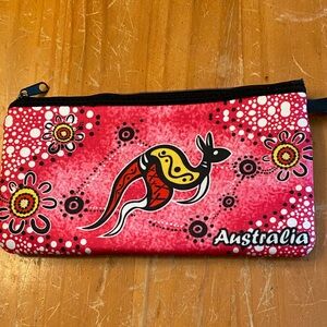 Australia Red Kangaroo Print Women's Bag